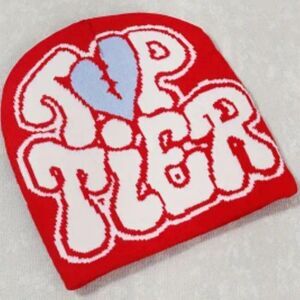 Top Tier Red Beanie